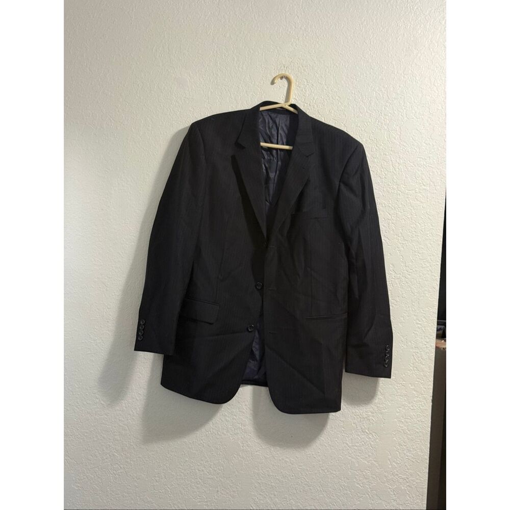 Pronto Uomo Blazer Mens 44 Long Sport Coat Super 120's Wool three button wool